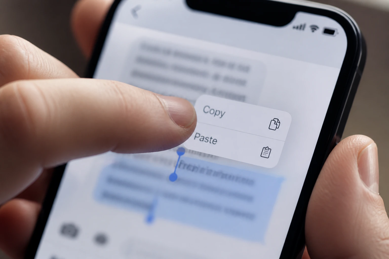 Presse-papier iPhone : copier, coller et gérer l&rsquo;historique